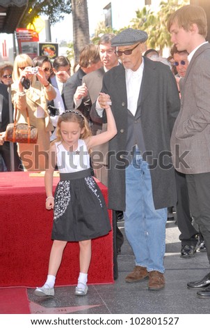 Dennis Hopper and daughter Galen  at the Hollywood Walk of Fame induction ceremony for Dennis Hopper, Hollywood Blvd., Hollywood, CA. 03-26-10