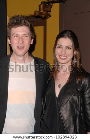 Daryl Wein and Anne Hathaway at the 