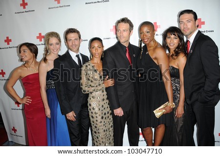 Cast of Hawthorne at the Red  Cross Red Tie Affair Fundraiser Gala, Fairmount Miramar Hotel, Santa Monica, CA. 04-17-10