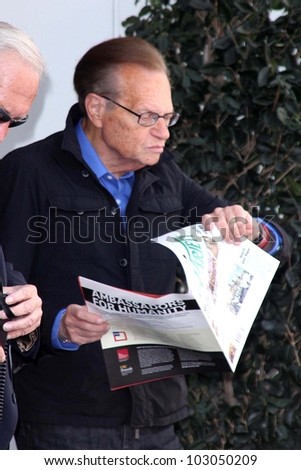 Larry King at Ellen K Honored With a Star on the Hollywood Walk of Fame, Hollywood, CA 05-10-12