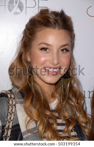 Whitney Port at the Undrest Pop Shop Grand Opening Event, Undrest Pop Shop, Los Angeles, CA. 11-12-09