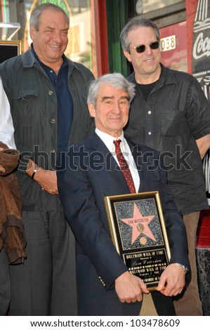 Sam Waterston with Dick Wolf and Rene Balcer  at Sam Waterston\'s induction into the Hollywood Walk of Fame, Hollywood, CA. 01-07-10