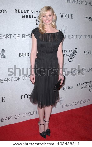 Kirsten Dunst at the Third Annual Art of Elysium Black Tie Charity Gala, Beverly Hilton Hotel, Beverly Hills, CA. 01-16-10