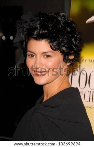 Audrey Tautou  at the Los Angeles Premiere of \'Coco Before Chanel\'. Pacific Design Center, West Hollywood, CA. 09-09-09