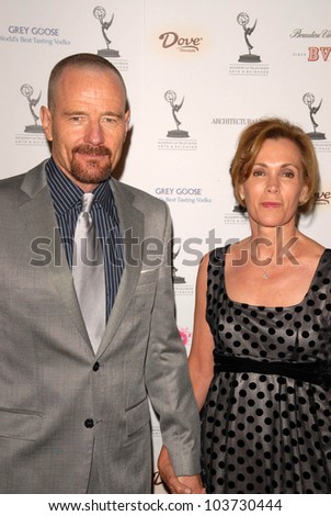 Bryan Cranston and Robin Dearden  at the Academy of Television Arts and Sciences Prime Time Emmy Nominees Party. Wolfgang Puck Pacific Design Center, West Hollywood, CA. 09-17-09