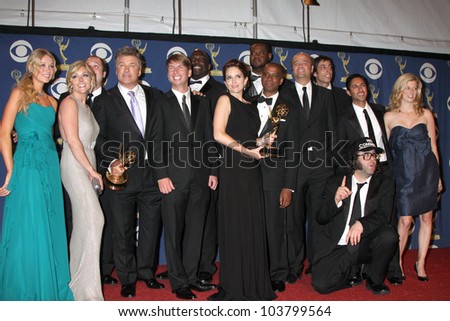 Cast of \'30 Rock\' in the Press Room at the 61st Annual Primetime Emmy Awards. Nokia Theatre, Los Angeles, CA. 09-20-09