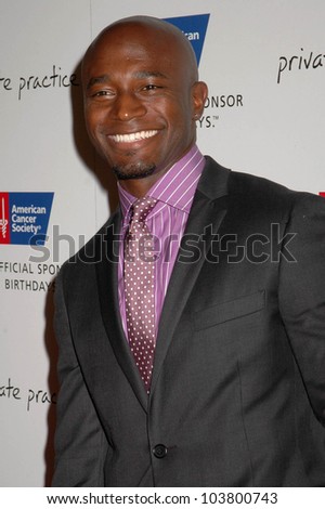 Taye Diggs at the \'Blow Out Cancer\' charity dinner hosted by the cast of ABC\'s \'Private Practice\'. Spago Beverly Hills, Beverly Hills, CA. 09-21-09