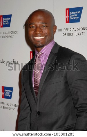 Taye Diggs at the 'Blow Out Cancer' charity dinner hosted by the cast of ABC's 'Private Practice'. Spago Beverly Hills, Beverly Hills, CA. 09-21-09
