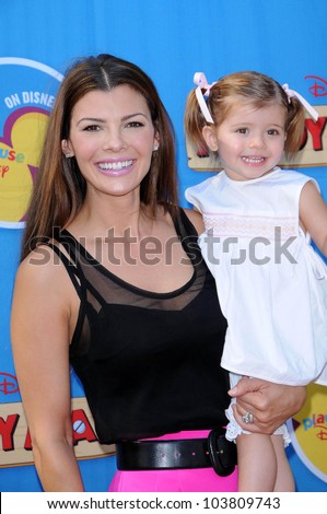 Ali Landry and daughter Estela at the Los Angeles Premiere of \'Handy Manny Motorcycle Adventure\'. Arclight Hollywood, Hollywood, CA. 09-26-09