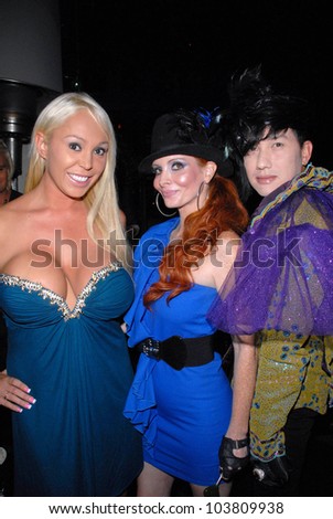 Mary Carey with Phoebe Price and Bobby Trendy at the Celebrity Birthday Party For Phoebe Price. Coco Deville, West Hollywood, CA. 09-29-09
