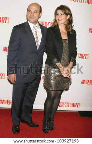 Ian Gomez and Nia Vardalos  at the 20th Anniversary Inner City Arts Imagine Gala and Auction. Beverly Hilton Hotel, Beverly Hills, CA. 10-15-09
