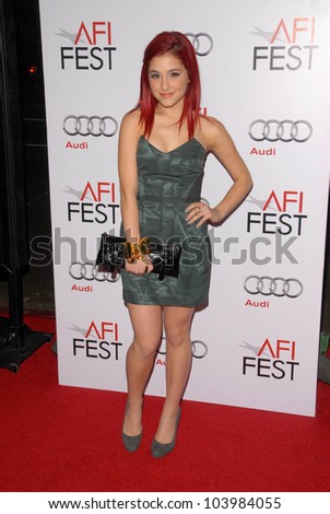 Ariana Grande at the Los Angeles Screening of \'Fantastic Mr. Fox\' for the opening night of AFI Fest 2009. Grauman\'s Chinese Theatre, Hollywood, CA. 10-30-09