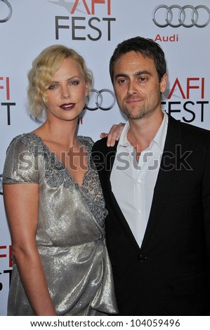 Charlize Theron and Stuart Townsend at the AFI Fest Screening of \