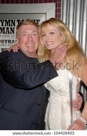 Larry Cohen and Laurene Landon  at the Los Angeles Charity Benefit Premiere of \'Bad Cop\'. Fairfax Cinemas, West Hollywood, CA. 07-09-09