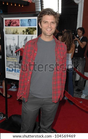 Adam Scott at the Los Angeles Screening of \'Paper Heart\'. Vista Theatre, Los Angeles, CA. 07-28-09