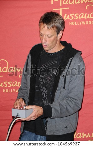 Tony Hawk at the Unveiling of Madame Tussauds Wax Figure of Tony Hawk. Madame Tussauds Wax Museum, Hollywood, CA. 07-29-09