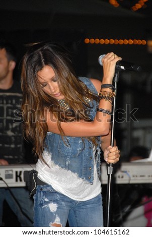 Ashley Tisdale performs as part of the Donate Life concert series, Americana at Brand, Glendale, CA. 08-12-09