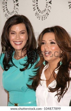 Teri Hatcher and Eva Longoria Parker at \'Desperate Housewives\' presented by the Twenty-Sixth Annual William S. Paley Television Festival. Arclight Cinerama Dome, Hollywood, CA. 04-18-09