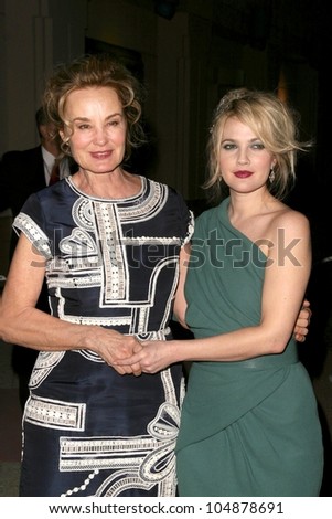 Jessica Lange and Drew Barrymore at Academy of Television Arts and Sciences\' \'Inside Grey Gardens\'. Leonard H. Goldenson Theatre, North Hollywood, CA. 04-17-09