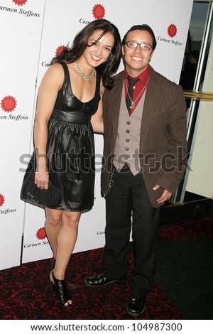 Estella Perez and Efren Ramirez at a Special Screening Of \'The Hot Tamales Comedy Special\' presented by Showtime. The FIne Arts Theatre, Beverly Hills, CA. 04-20-09