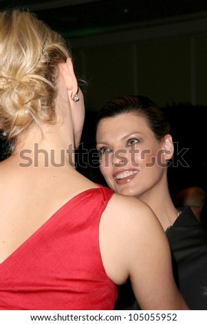 Amber Valetta and Linda Evangelista  at the Natural Resources Defense Council\'s 20th Anniversary Celebration. Beverly Wilshire Hotel, Beverly Hills, CA. 04-25-09