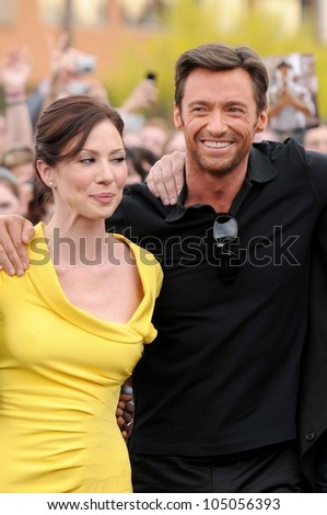 Lynn Collins and Hugh Jackman at the United States Premiere of \'X-Men Origins Wolverine\'. Harkins Theatres, Tempe, AZ. 04-27-09