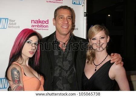 Joanna Angel with Michael Grecco and Sunny Lane at the Los Angeles Premiere of \'Naked Ambition an R-Rated Look at an X-Rated Industry\'. Laemmle Sunset 5 Cinemas, West Hollywood, CA. 04-30-09