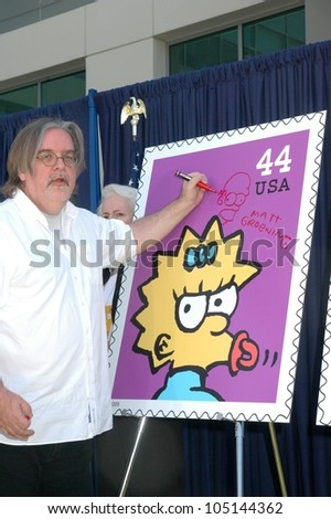 Matt Groening  at the ceremony dedicating US Postal Stamps to the Television Show \'The Simpsons\'. Twentieth Century Fox, Los Angeles, CA. 05-07-09