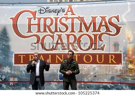 Robert Zemeckis and Jim Carrey  at the 'Disney's A Christmas Carol' Train Tour Kick Off. Union Station, Los Angeles, CA. 05-21-09