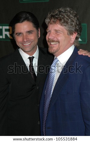 John Stamos and John Wells at the Party Celebrating the series finale of the television show \'ER\'. Social Hollywood, Hollywood, CA. 03-28-09