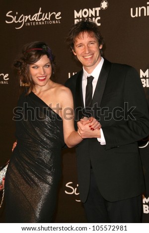 Milla Jovovich and Paul W.S. Anderson  at the Montblanc \'Signature for Good\' Charity Gala. Paramount Studios, Los Angeles, CA. 02-20-09