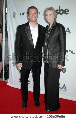 Guy Shalem and Jane Lynch at the APLA \'The Envelope Please\' Oscar Viewing Party. The Abbey, West Hollywood, CA 02-22-09