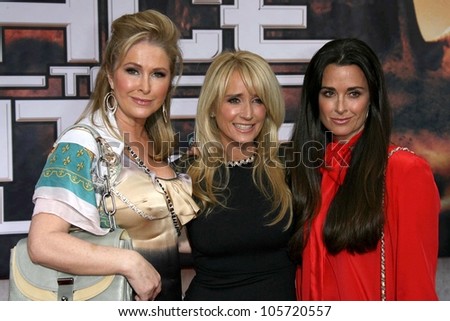 Kathy Hilton with Kim Richards and Kyle Richards at the Los Angeles Premiere of \'Race To Witch Mountain\'. El Capitan Theatre, Hollywood, CA. 03-11-09