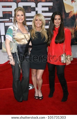 Kathy Hilton with Kim Richards and Kyle Richards  at the Los Angeles Premiere of \'Race To Witch Mountain\'. El Capitan Theatre, Hollywood, CA. 03-11-09