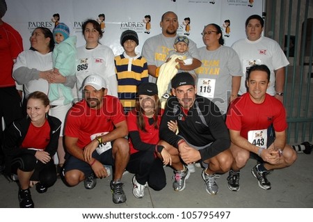 Jennifer Morrison and Amaury Nolasco with Eva Longoria and Christian De La Fuente at the Padres Stand For Hope 5k Charity Run-Walk. Los Angeles Memorial Coliseum, Los Angeles, CA. 03-21-09