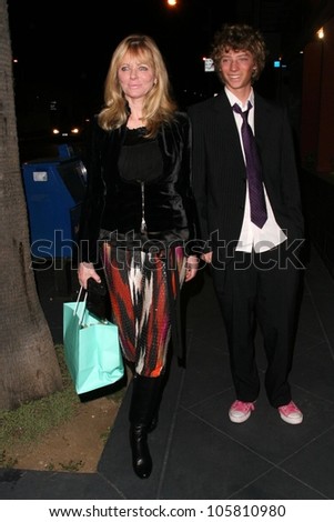 Cheryl Tiegs and son  at the Birthday Party for Elton John. Hamburger Hamlet, West Hollywood, CA. 03-27-09