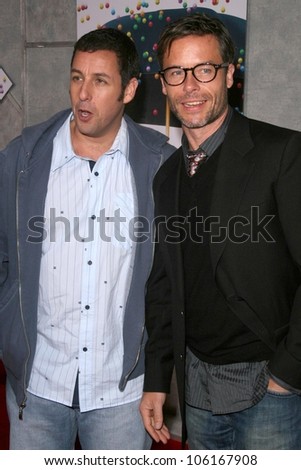 Adam Sandler and Guy Pearce   at the Los Angeles Premiere of 'Bedtime Stories'. El Capitan Theatre, Hollywood, CA. 12-18-08
