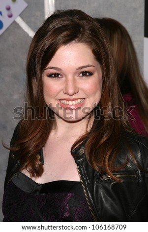 Jennifer Stone   at the Los Angeles Premiere of 'Bedtime Stories'. El Capitan Theatre, Hollywood, CA. 12-18-08