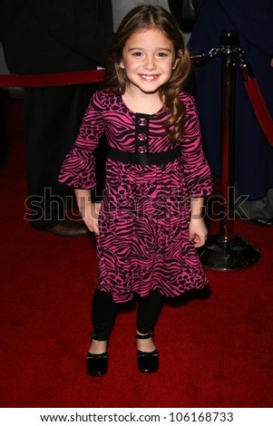 Laura Ann Kesling   at the Los Angeles Premiere of \'Bedtime Stories\'. El Capitan Theatre, Hollywood, CA. 12-18-08
