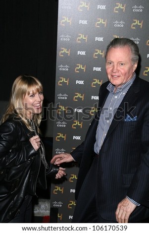 Skyler Shaye and Jon Voight  at the Season 7 Premiere Party for \'24\'. Privilege, Los Angeles, CA. 01-06-08