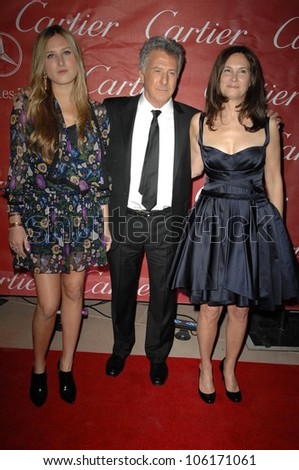 Dustin Hoffman and family  at the Palm Springs Film Festival Gala. Palm Springs Convention Center, Palm Springs, CA. 01-06-09