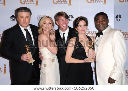 Cast of \'30 Rock\' in the press room at the 66th Annual Golden Globe Awards. Beverly Hilton Hotel, Beverly Hills, CA. 01-11-09