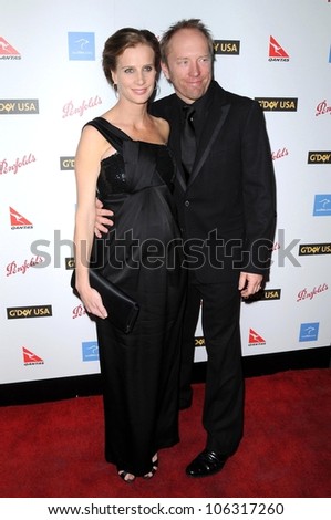 Rachel Griffiths and Andrew Taylor  at the G\'Day USA Australia Week 2009 Black Tie Gala. Renaissance Hotel Grand Ballroom, Hollywood, CA. 01-18-09
