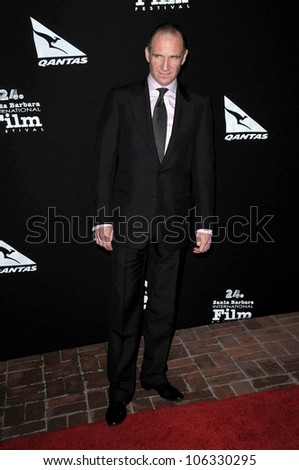 Ralph Fiennes at the Cinema Vanguard Award Presentation Gala at the Santa Barbara International Film Festival. Arlington Theater, Santa Barbara, CA. 01-27-09