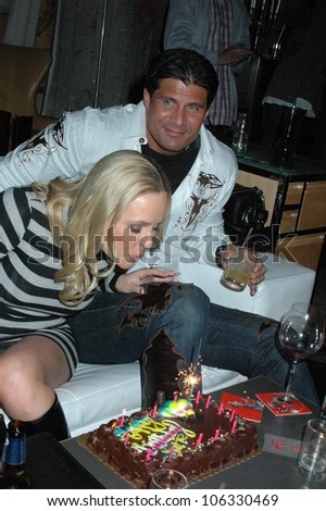 Katie Lohmann and Jose Canseco at the Birthday Bash for Katie Lohmann. S Bar, Hollywood, CA. 01-27-09