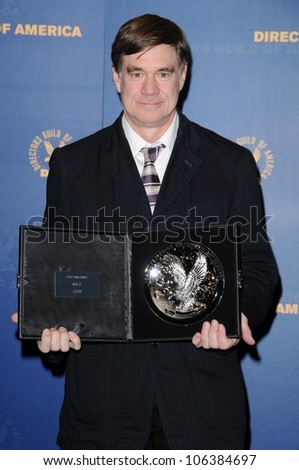Gus Van Sant in the press room at the 61st Annual DGA Awards. Hyatt Regency Century Plaza, Los Angeles, CA. 01-31-09