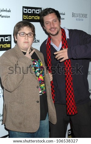 Andy Milonakis and Simon Rex at Bondi Blonde\'s Style Mansion. Style Mansion International, Beverly Hills, CA. 02-09-09