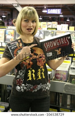 Rena Riffel at a \'Reviewer.com\' in-store appearance to promote her DVD \'Trasharella\' going on sale today. Amoeba Records, Hollywood, CA. 02-10-09