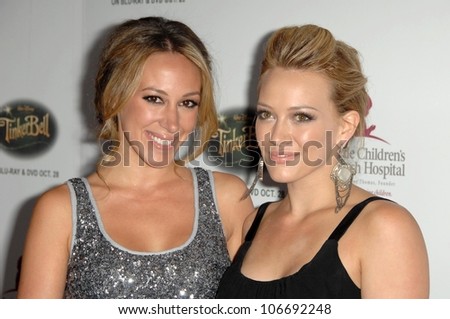Haylie Duff and Hilary Duff   at the 5th Annual Runway For Life Gala Benefitting St. Jude Childrens Hostpital. Beverly Hilton Hotel, Beverly Hills, CA. 10-11-08