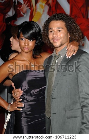 Monique Coleman and Corbin Bleu  at the Los Angeles Premiere of 'High School Musical 3 Senior Year'. USC, Los Angeles, CA. 10-16-08